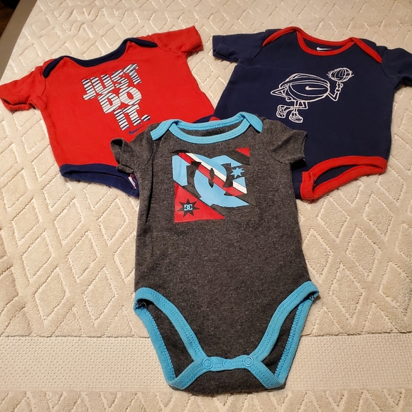 Nike Other - Bundle-3 onesies- Nike, DC Shoes